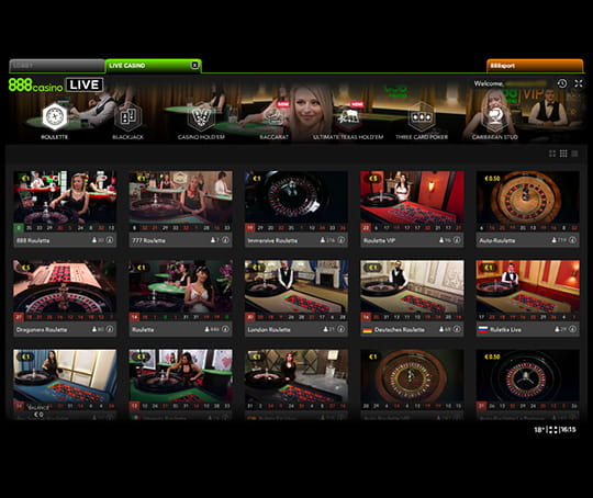 Game Collection at 888 Casino