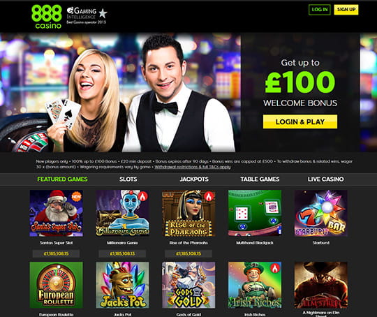 Home Page of 888 Casino