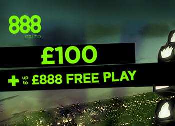 Get £100 Welcome Bonus + £888 FreePlay at 888 Casino